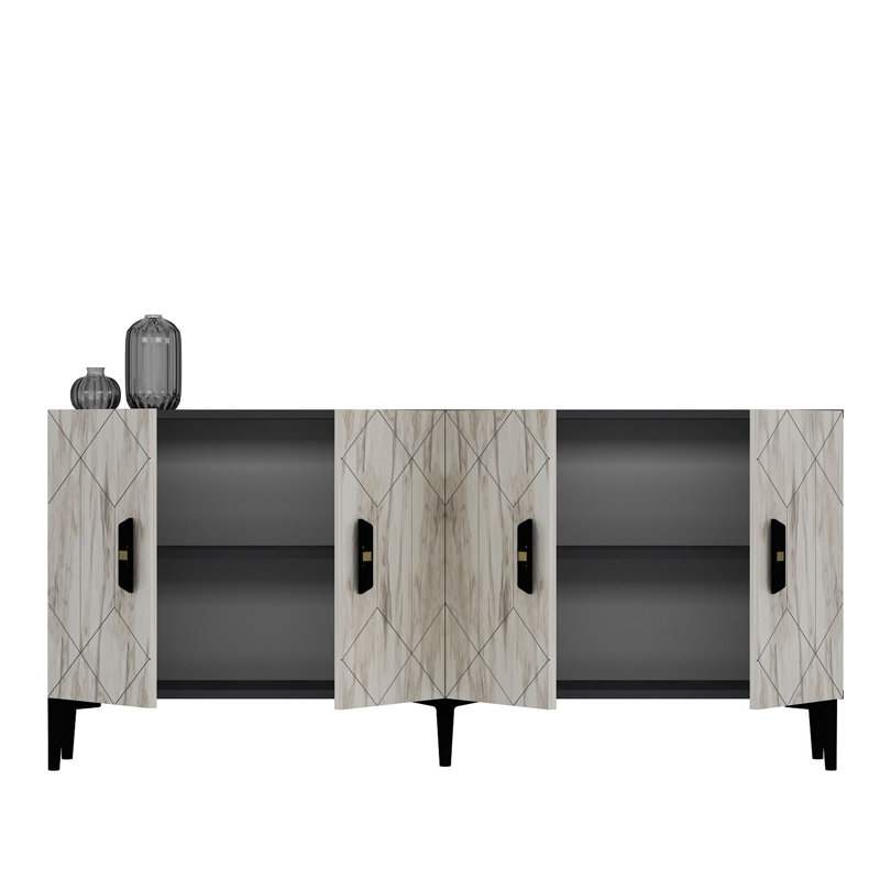 Olivia 150cm Console Table, Vintage White