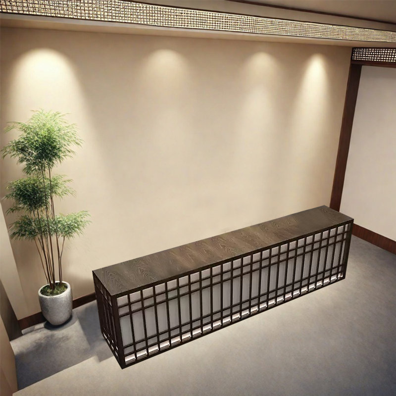 Bureau de réception moderne, pupitre de réception et support pour hôtesse - Bureau de réception robuste pour les espaces de bureau