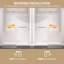 Porte de douche coulissante simple sans cadre 50 po - l 54 po x H 75 po H