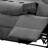 Kalen Gray Chenille Sofa W/ Drop Down Table