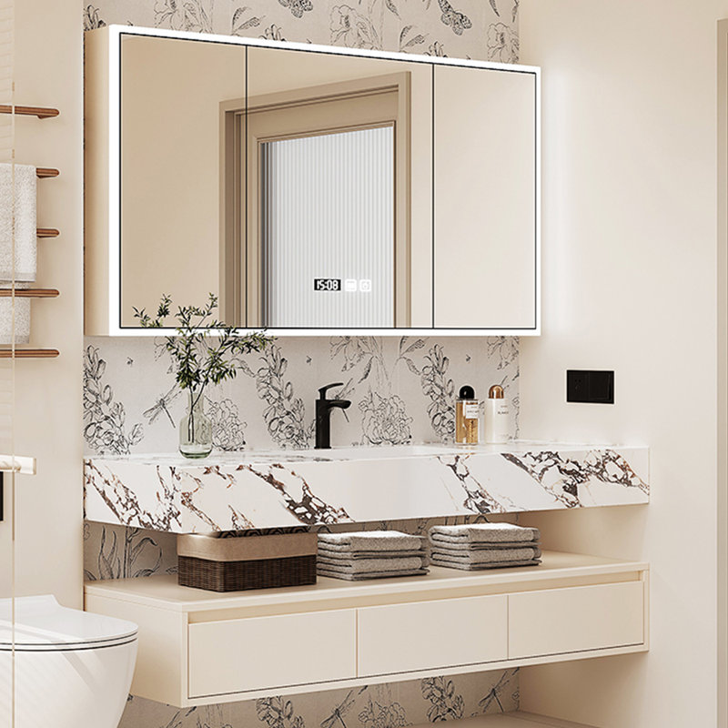 French style simple bathroom cabinet