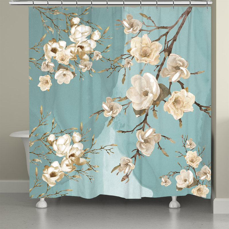 Memphis Floral Shower Curtain