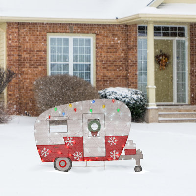 32" Pre-Lit Christmas Camper