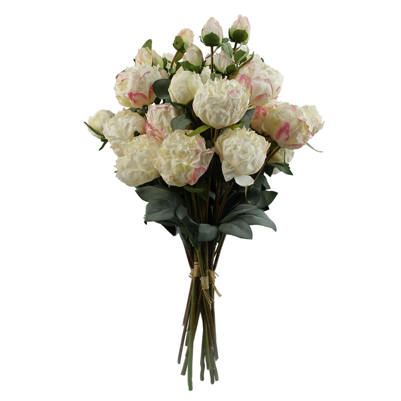 Plastic, Silk Artificial Arrangement, Cream