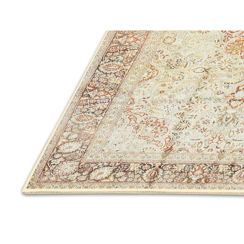Tapis oriental beige, Rectangle 5 pi x 7 pi