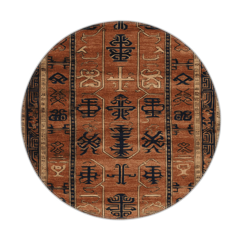 Tapis intérieur et extérieur ArtDeco, Rond 5 pi