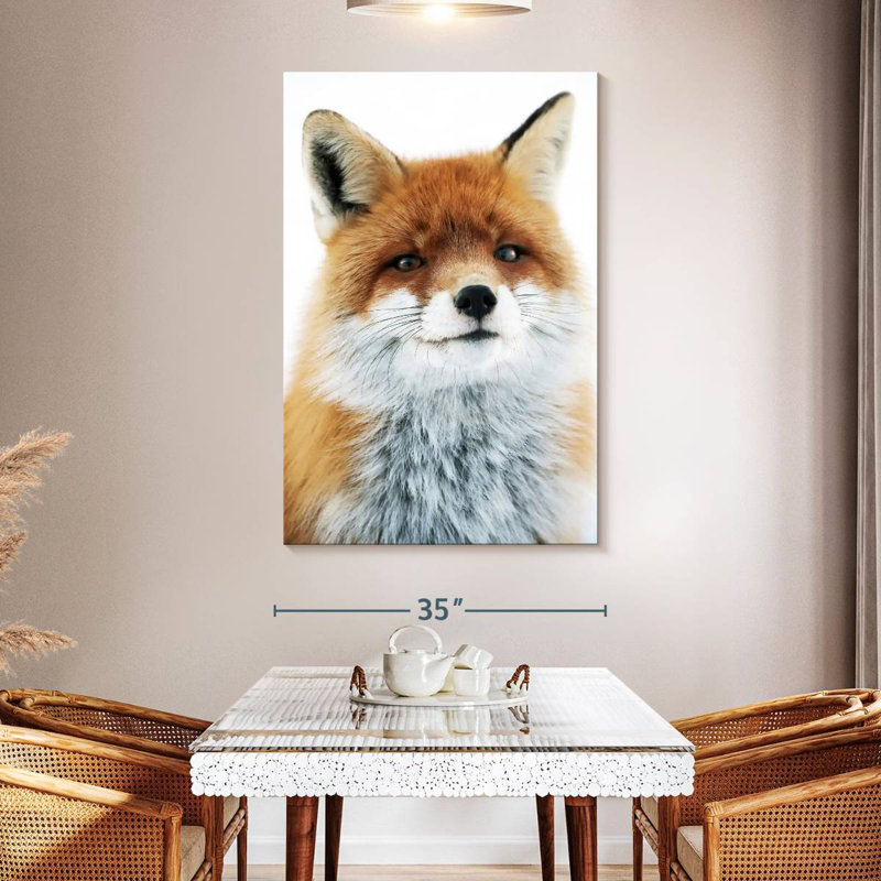 Regard de renard Brampt, H 51 po x l 34 po