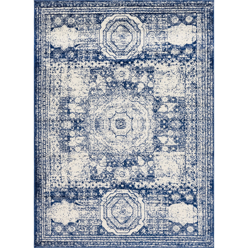 Geometric Area Rug, Rectangle 61 x 91cm