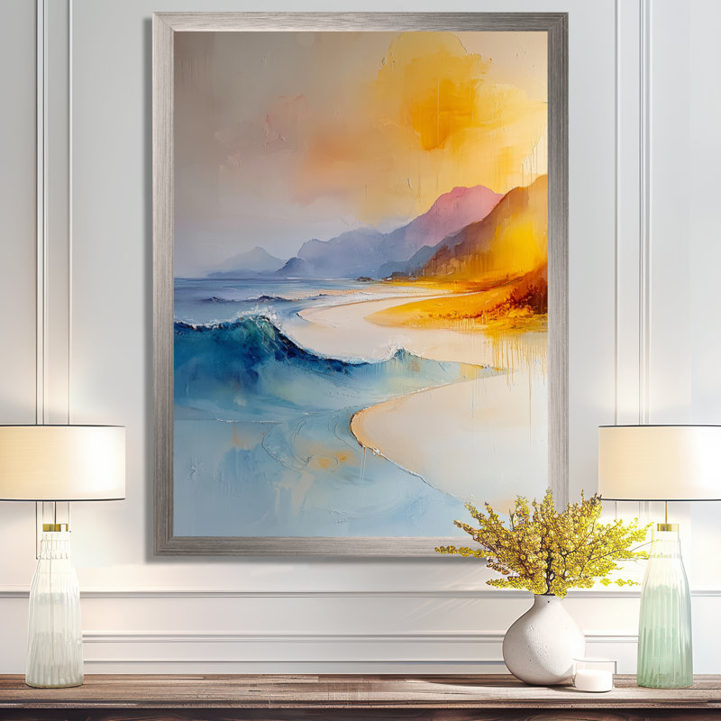 Azden - paysages, art mural sur toile, Argent argent, H 40 po x l 30 po, Reproduction encadrée d'une seule photo