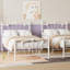 Base de lit simple, base de lit plateforme en métal avec tête de lit et pied de lit Sweet Heart-1453167477