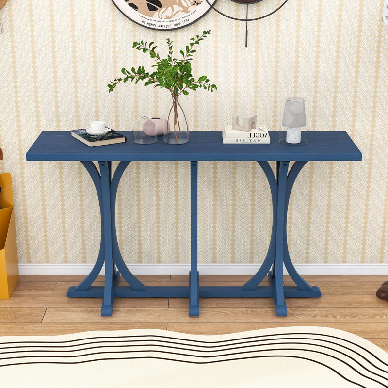 Console en bois 59,8 po, Marine