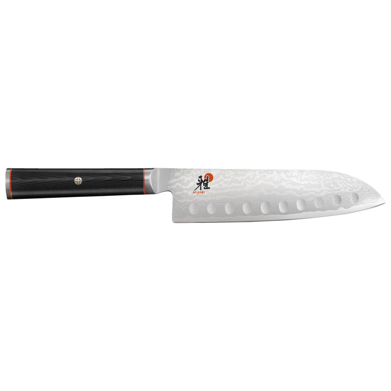 Miyabi Kaizen Hollow Edge Santoku Knife, 7"