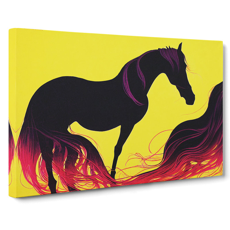 Masterful Horse Abstract - Wrapped Canvas, 40cm H x 60cm W x 3cm D
