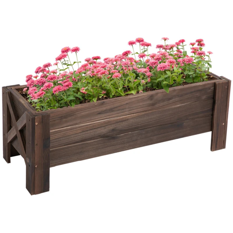 Elevated Planter, Brown