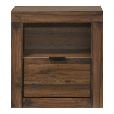 Hildebran Nightstand With Drawer And Shelf