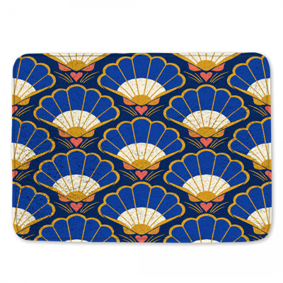 Tapis de bain Art Deco Shells