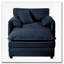 Fauteuil en tissu d'ameublement avec repose-pieds Chenille-1363155563