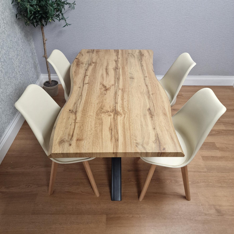 4 - Person Dining Set, 75cm H x 77cm W x 140cm D