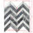 12" x 12" Marble Chevron Mosaic Wall & Floor Tile