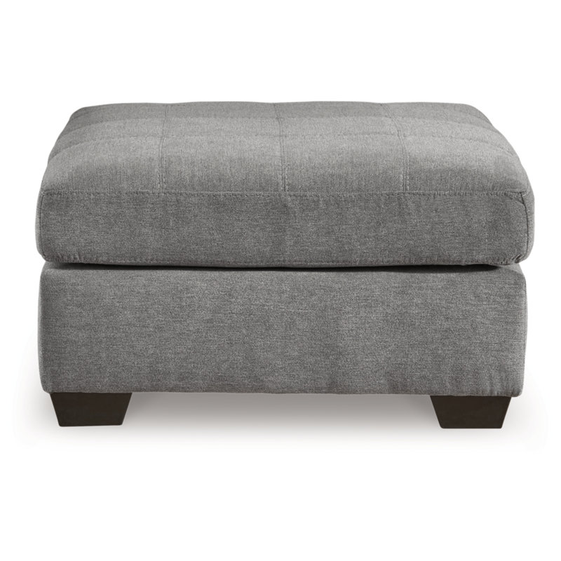 Earlisa Upholstered Ottoman, Gray 100% Polyester