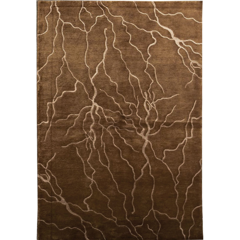 Himalayan Abstract Area Rug in Brown