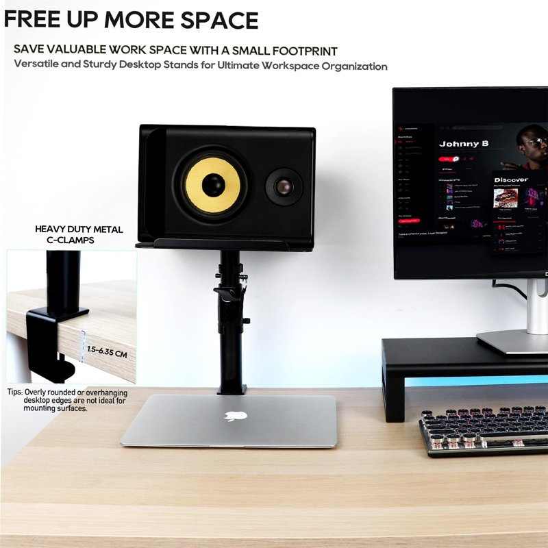 Desk Speaker Stand (2-Pack)