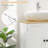 Modern Bathroom Under Sink Cabinet, Bathroom Vanity For Wall Mount Sink, Storage Cabinet With Double Doors And Adjustable Shelf, White-120226016