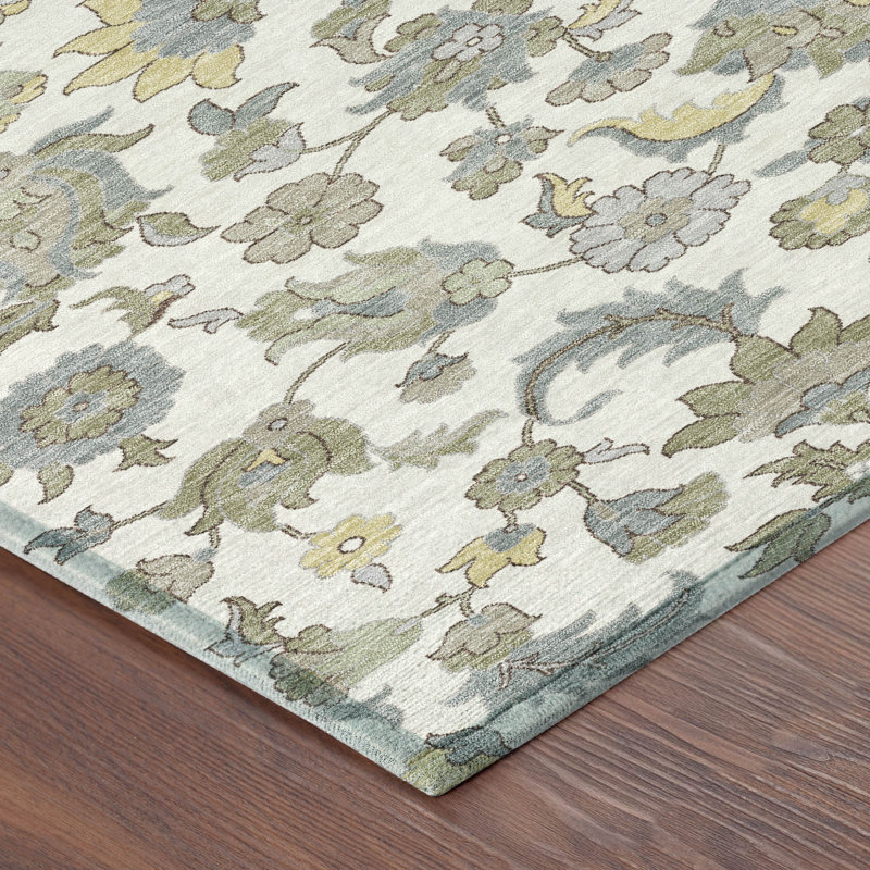 Machine Washable Indoor/Outdoor Chantille ACN2473 Global Rug, Ivory, 10' x 14'