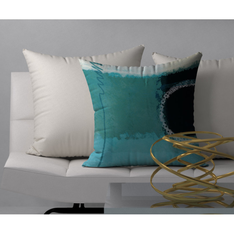 Coussin décoratif carrée fiable Lucky, 24 po x 24 po
