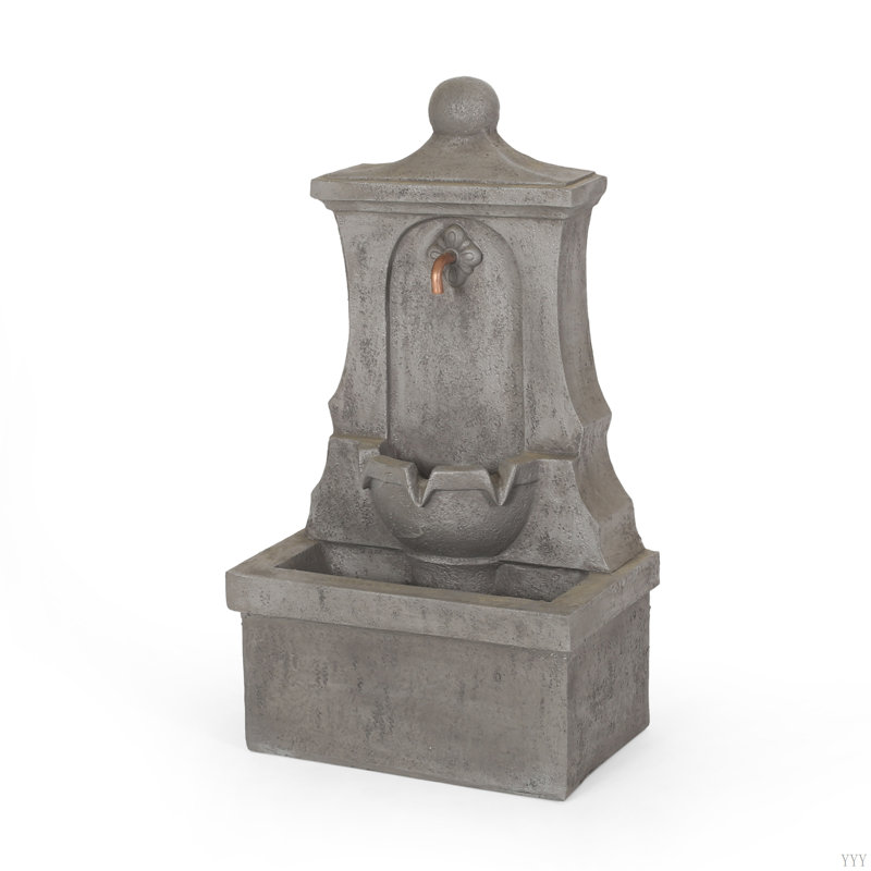 Fontaine d'extérieur 34,5 "haute Duffy, fontaine de plancher résistante aux intempéries