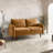 Anacapa 58" Velvet Round Arm Sofa Loveseat-813055691
