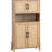 Corbisez Storage Cabinet with Woven Rattan Doors & Adjustable Shelves
