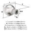 Cowrie 1-1/8 inch (29mm) Diameter Cabinet Knob-111952546
