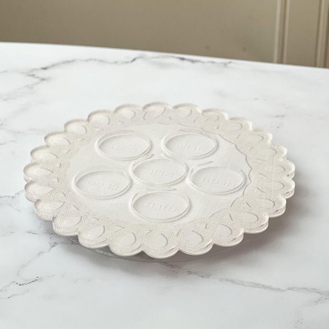 Boker-Tov Shalom Acrylic Platter