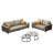 Office sofa leather simple business sofa set