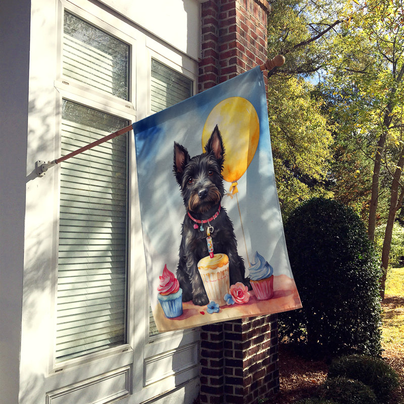 Drapeau «Happy Birthday House», Terrier écossais