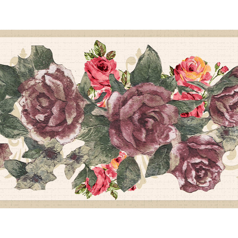 Peel & Stick Floral Border