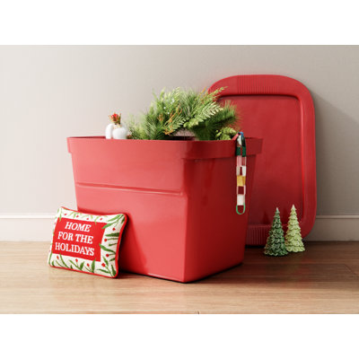 Sterilite Plastic Stackable Storage Tote Container Bin