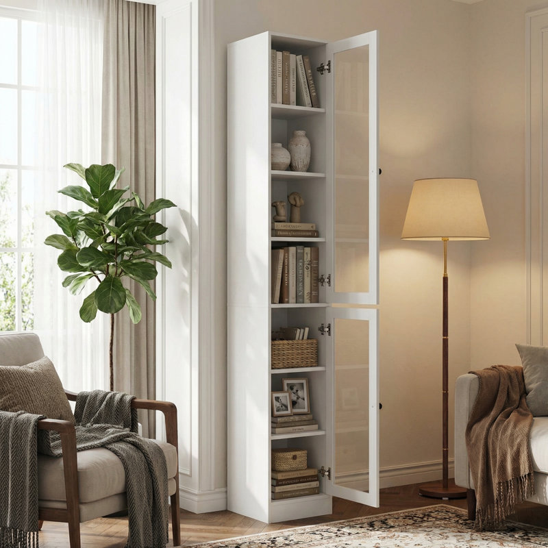 85.8'' H X 14.9'' W Kitchen Pantry With Bookcases