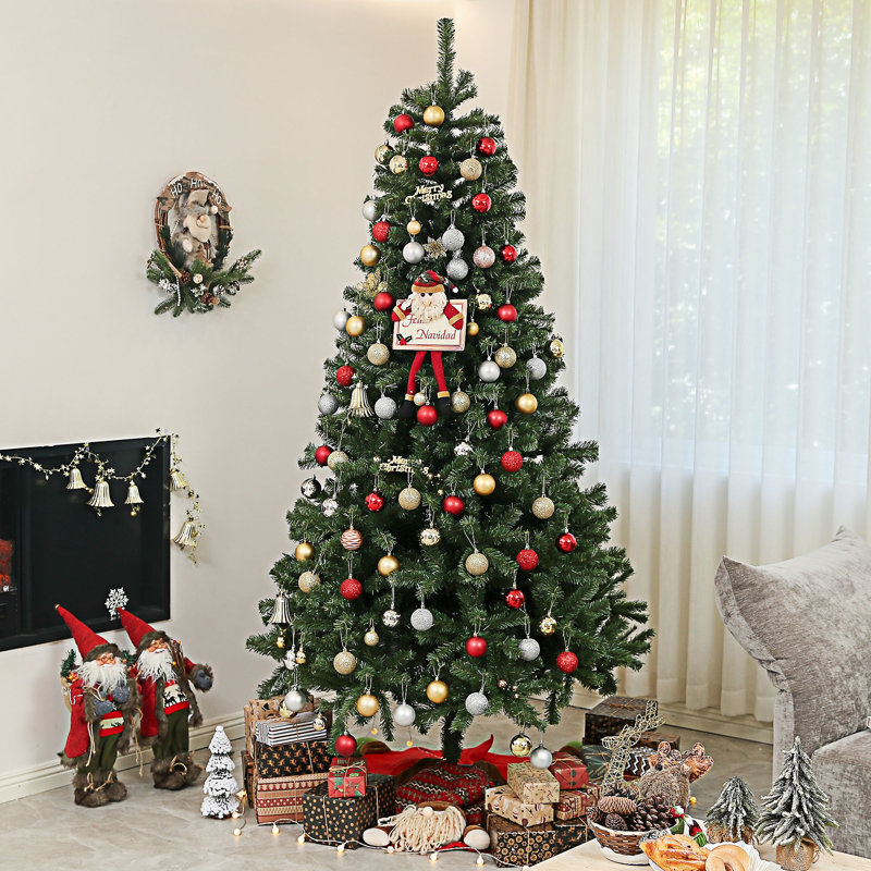 Arbre de Noël artificiel, arbre de Noël avec 2132 branches, 7.4'