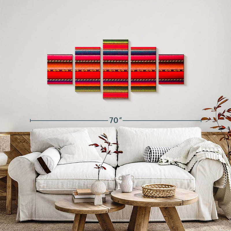 Tissu péruvien, H 24 po x l 55 po