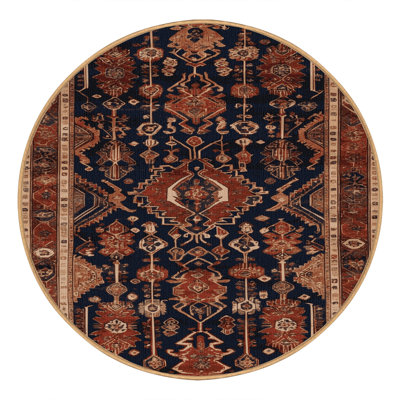 Machine Washable Persian Brown Area Rug