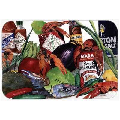 Louisiana Spices Wood Glass Cutting Board