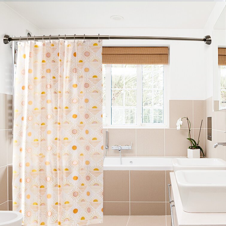 72 Inch Shower Curtain Rod  Shower curtain rods, Curtain rods, Shower rod