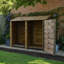 7 Ft. x 3 Ft. Log & Tool Store - Double Bay Multi Storage Unit-36319740