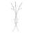 74"H Bedroom Coat Rack Metal Hall Tree Freestanding 11 Hooks Coat Rack Umbrella Stand-388570995