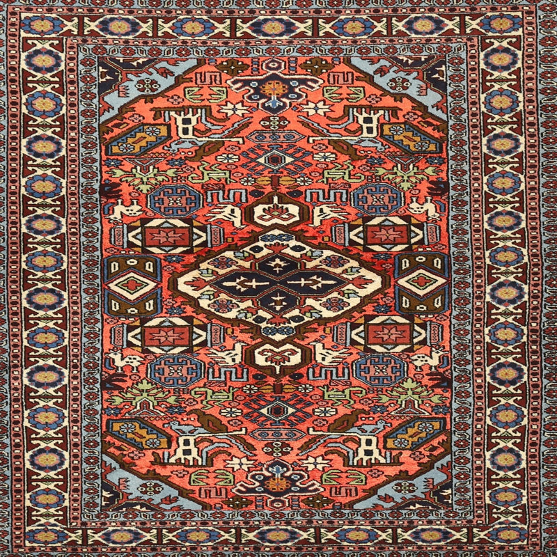 Oriental Indoor Rug, Square 5'