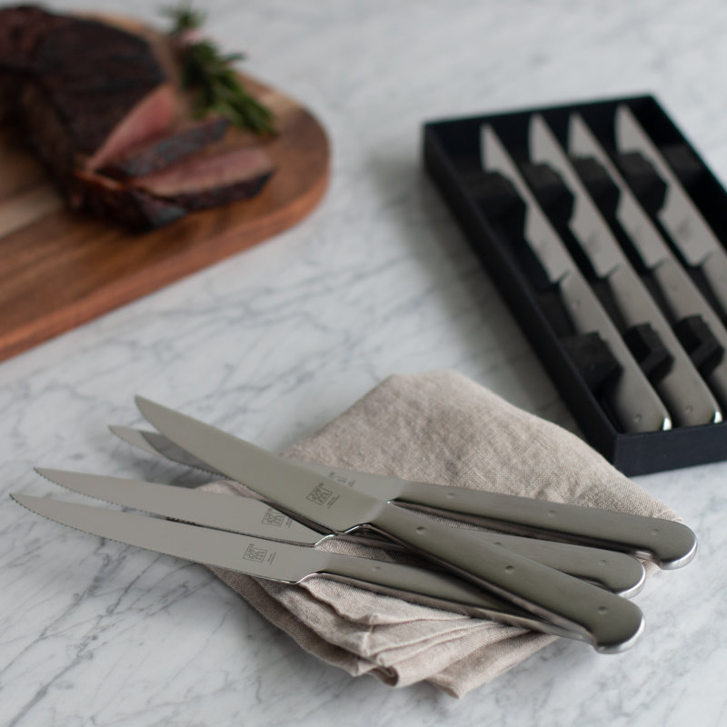 ZWILLING Porterhouse Razor-Sharp Steak Knife Set of 8 with Black Presentation Case, Gift Set