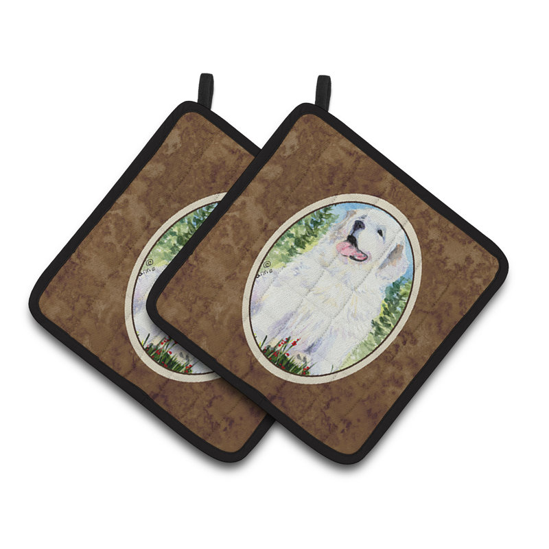 Caroline's Treasures Great Pyrenees Polyester Potholder
