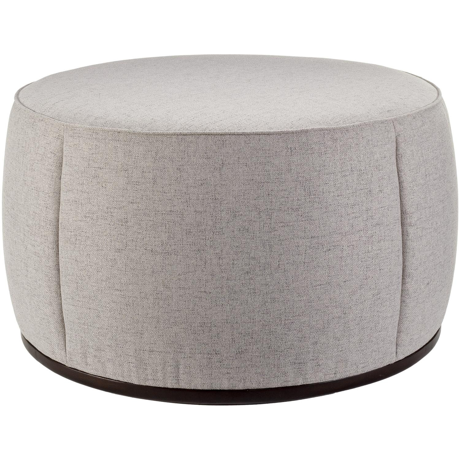 Alexandria 36" Ottoman, Beige Polyurethane/Polyester